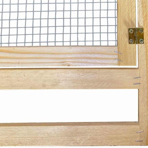 KURNIK BRĄZOWY 225X 60X 89CM LITE DREWNO SOSNOWE