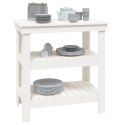 STOLIK ROBOCZY BIAŁY 78,5X50X80CM LITE DREWNO SOSNOWE
