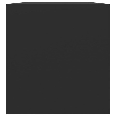 SZAFKA NA WINYLE CZARNA 71X34X36CM