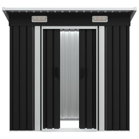 SZOPA OGRODOWA ANTRACYTOWA STALOWA