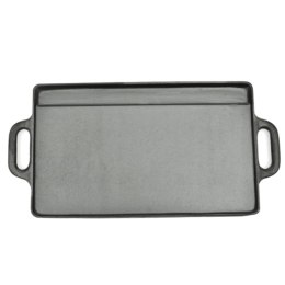 ŻELIWNE PŁYTY GRILLOWE DWUSTRONNE 2 SZT 38X 23CM