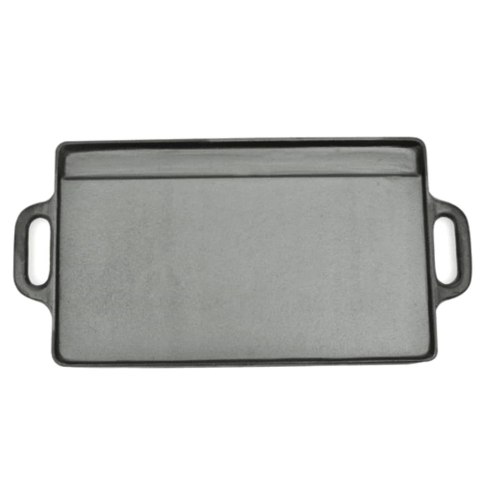 ŻELIWNE PŁYTY GRILLOWE DWUSTRONNE 2 SZT 38X 23CM