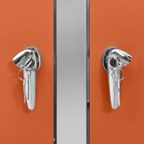 OSŁONA NA 4 KOSZE NA ŚMIECI 276,5X77,5X112,5CM STALOWA