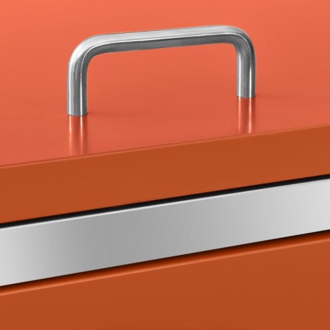 OSŁONA NA 4 KOSZE NA ŚMIECI 276,5X77,5X112,5CM STALOWA