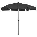 PARASOL PLAŻOWY CZARNY 200X125CM