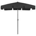 PARASOL PLAŻOWY CZARNY 200X125CM