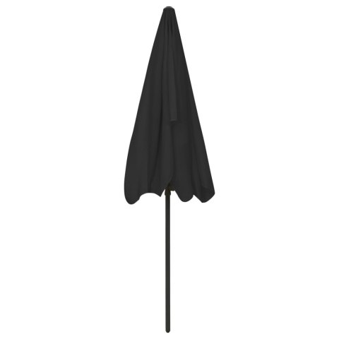 PARASOL PLAŻOWY CZARNY 200X125CM