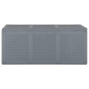 SKRZYNIA OGRODOWA SZARA RATTAN PP 270 L