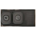 VidaXL Zlew kuchenny dwukomorowy, srebrny, 1200x600x155 mm, stal