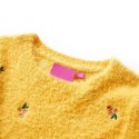 SWETER DZIECIĘCY Z DZIANINY OCHRA 140