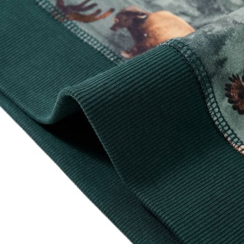 BLUZA DZIECIĘCA CIEMNOZIELONA 140