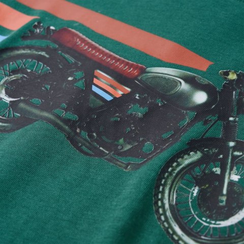 KOSZULKA DZIECIĘCA Z DŁUGIMI RĘKAWAMI ZIELONA 128