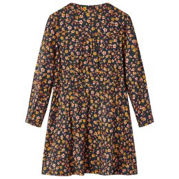 SUKIENKA DZIECIĘCA Z DŁUGIMI RĘKAWAMI GRANATOWA 116