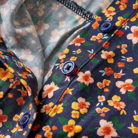 SUKIENKA DZIECIĘCA Z DŁUGIMI RĘKAWAMI GRANATOWA 140