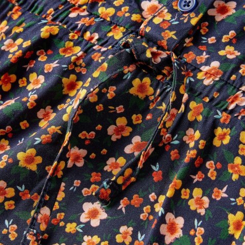 SUKIENKA DZIECIĘCA Z DŁUGIMI RĘKAWAMI GRANATOWA 140