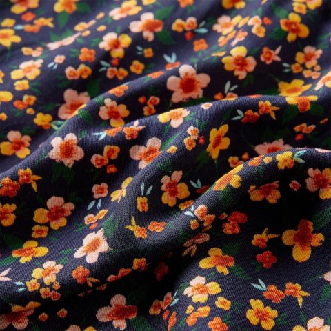 SUKIENKA DZIECIĘCA Z DŁUGIMI RĘKAWAMI GRANATOWA 140