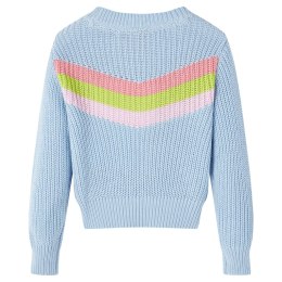 SWETER DZIECIĘCY Z DZIANINY NIEBIESKI 128