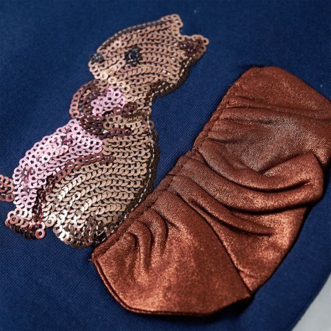 BLUZA DZIECIĘCA GRANATOWA 128