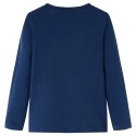 KOSZULKA DZIECIĘCA Z DŁUGIMI RĘKAWAMI GRANATOWA 104