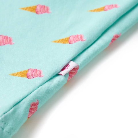 SUKIENKA DZIECIĘCA ZE SZNURKIEM JASNOMIĘTOWA 140