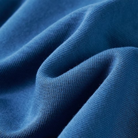 BLUZA DZIECIĘCA Z KAPTUREM I SUWAKIEM NIEBIESKA 128
