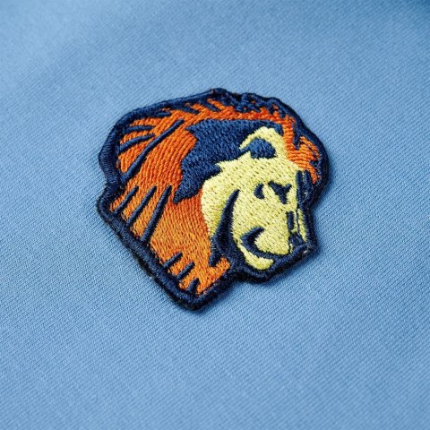 BLUZA DZIECIĘCA Z KAPTUREM NIEBIESKI I PASTELOWY ŻÓŁTY 104