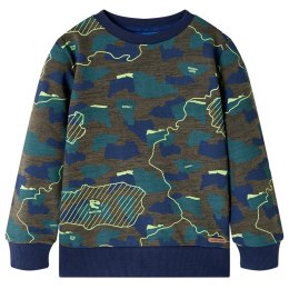 BLUZA DZIECIĘCA CIEMNE KHAKI MELANŻ 116