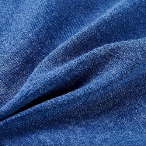 BLUZA DZIECIĘCA Z KAPTUREM I ZAPIĘCIEM NA ZAMEK NIEBIESKI MELANŻ 92