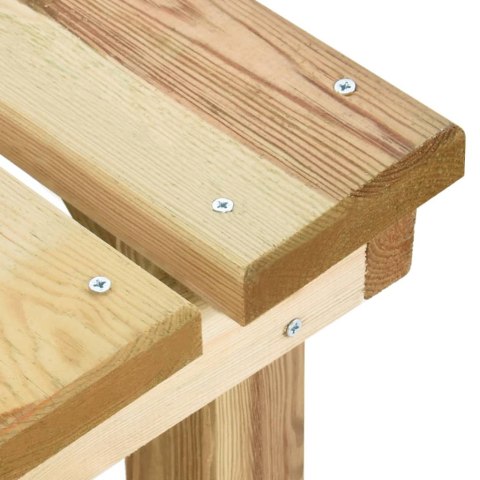 ŁAWKA OGRODOWA 140CM IMPREGNOWANE DREWNO SOSNOWE