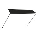 MARKIZA ZWIJANA Z LED 350X150CM ANTRACYTOWA