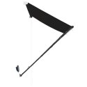 MARKIZA ZWIJANA Z LED 350X150CM ANTRACYTOWA