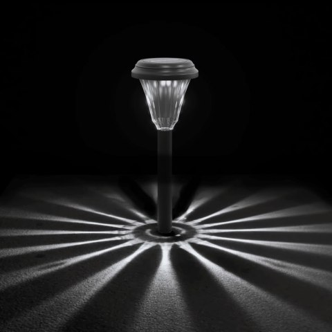 SOLARNE LAMPKI OGRODOWE LED 12 SZT. Z KOLECEM BIAŁE ŚWIATŁO IP44