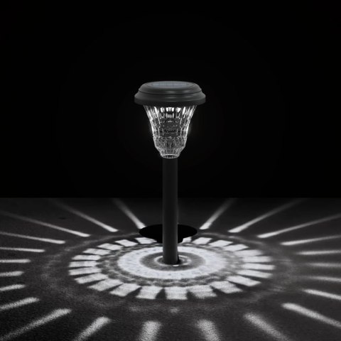 SOLARNE LAMPKI OGRODOWE LED 12 SZT. KOLEC BIAŁE ŚWIATŁO IP44