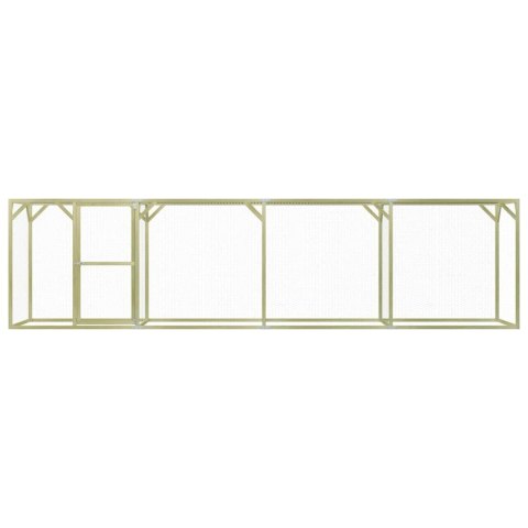 KLATKA DLA DROBIU 1,5X6X1,5M IMPREGNOWANE DREWNO SOSNOWE