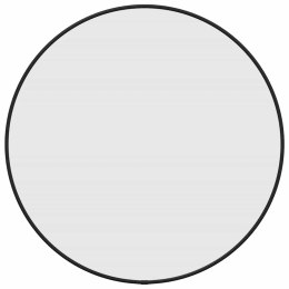 LUSTRO ŚCIENNE CZARNE Ø 50CM OKRĄGŁE