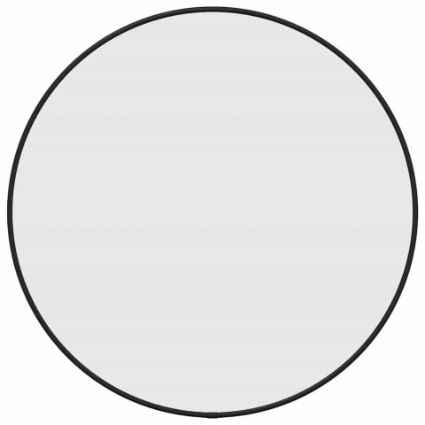 LUSTRO ŚCIENNE CZARNE Ø 50CM OKRĄGŁE