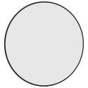LUSTRO ŚCIENNE CZARNE Ø 50CM OKRĄGŁE