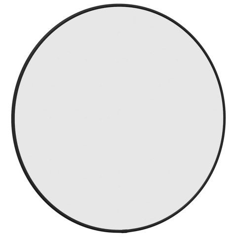 LUSTRO ŚCIENNE CZARNE Ø 50CM OKRĄGŁE