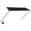MARKIZA ZWIJANA Z LED 300X150CM ANTRACYTOWA
