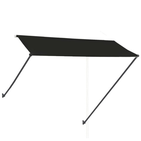 MARKIZA ZWIJANA Z LED 300X150CM ANTRACYTOWA