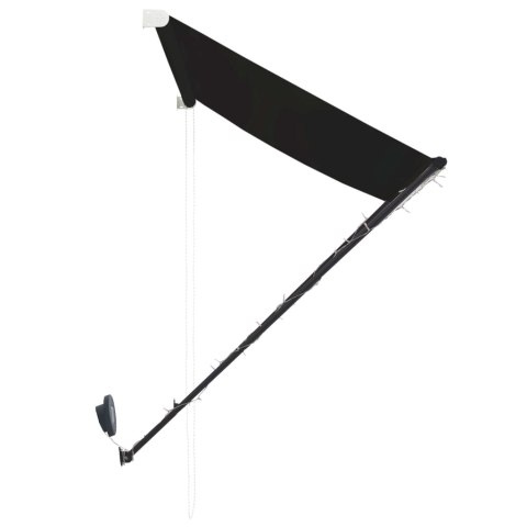 MARKIZA ZWIJANA Z LED 300X150CM ANTRACYTOWA