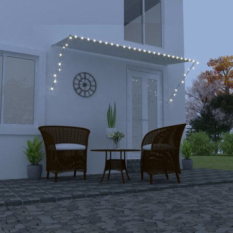 MARKIZA ZWIJANA Z LED 350X150CM KREMOWA