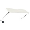 MARKIZA ZWIJANA Z LED 350X150CM KREMOWA