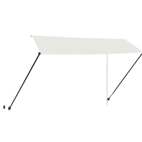 MARKIZA ZWIJANA Z LED 350X150CM KREMOWA