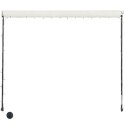 MARKIZA ZWIJANA Z LED 350X150CM KREMOWA