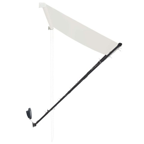 MARKIZA ZWIJANA Z LED 350X150CM KREMOWA