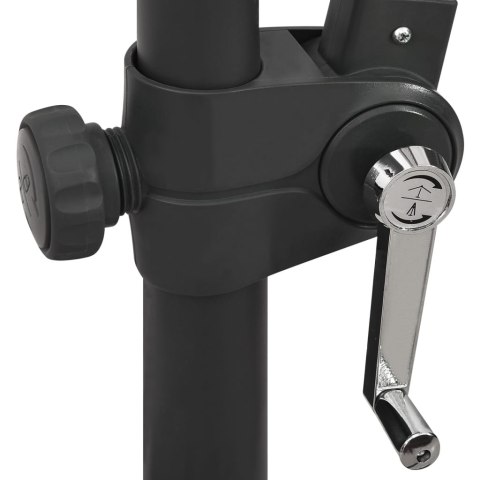 PARASOL WISZĄCY Z LAMPKAMI LED I SŁUPKIEM 300CM TAUPE