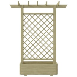 PERGOLA Z DONICĄ 162X 56X 204CM DREWNO