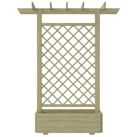 PERGOLA Z DONICĄ 162X 56X 204CM DREWNO