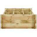 SKRZYNIA OGRODOWA PODWYŻSZONA IMPREGNOWANE DREWNO SOSNOWE